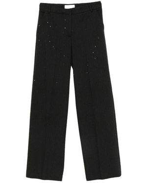 Ermanno Scervino Wide Trousers - Negro