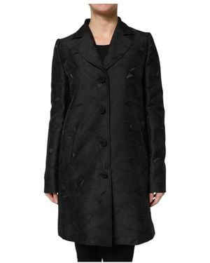 Dolce & Gabbana Single-Breasted Coats - Negro