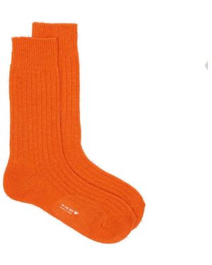 In The Box Cachemire Basic Short Socks - Oranje