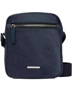Calvin Klein Stilvolle Schultertasche Mit Reißverschluss - Blau