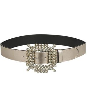 Alma En Pena. Strass-schnalle gürtel - Braun