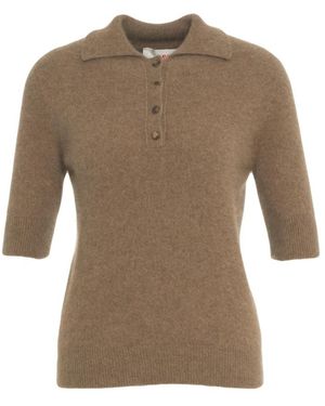 MVMT Gebreide Polo Aw25 - Bruin
