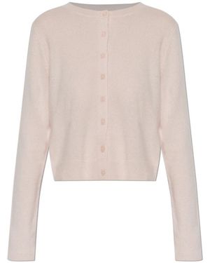 LoveShackFancy Truien & Vesten ,Roze ,Kasjmier Cameryn Lichtgewicht Kasjmier Vest - Wit