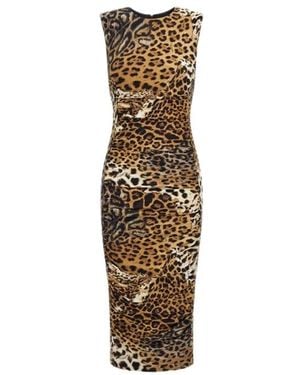 Roberto Cavalli Midi Dresses - Brown
