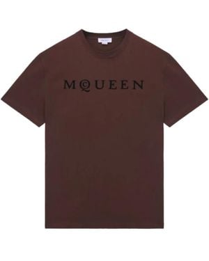 McQueen T-Shirts - Brown