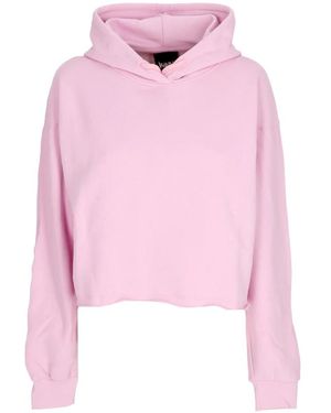 DISCLAIMER Hoodies & Sweatvesten ,Roze ,Katoen Rhinestone Logo Hoodie