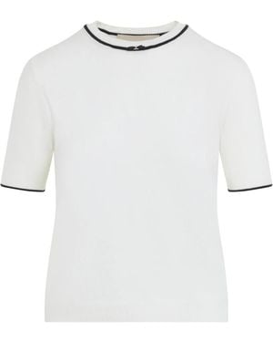 Valentino Round-Neck Knitwear - Blanco