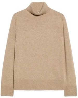 Pennyblack Truien & Vesten ,Wol Turtleneck Sweater - Naturel