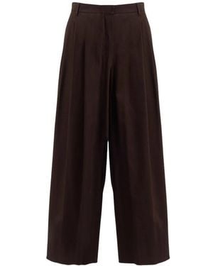 Max Mara Broeken ,Bruin ,Jeans - Zwart