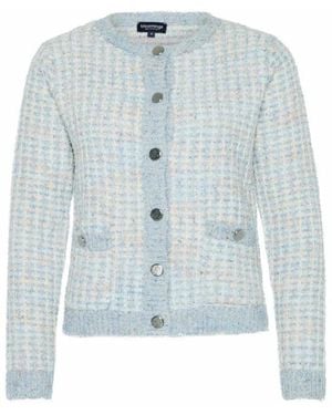 Bloomings Vest Check - Blau