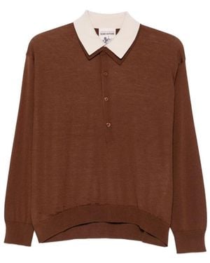 Semicouture Polo Shirts - Brown