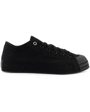 Y-3 Schwarze Sneakers Mit Seitenstreifen