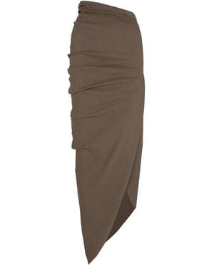 Cortana Midi Skirts - Brown