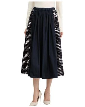 forte_forte Midi Skirts - Negro