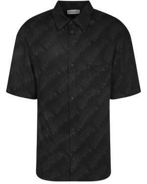 Balenciaga Short Sleeve Shirts - Black