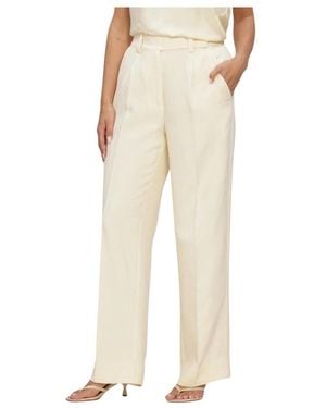 Second Female Broeken ,Polyester Lino Classic Broeken - Naturel