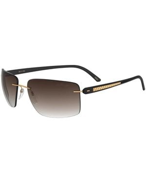 Silhouette Braun Schattiert Sonnenbrille Aus Carbon