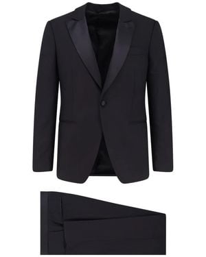 Lardini Single Breasted Suits - Azul