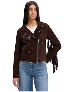 ViCOLO Wildleder Bikerjacke - Mettallic