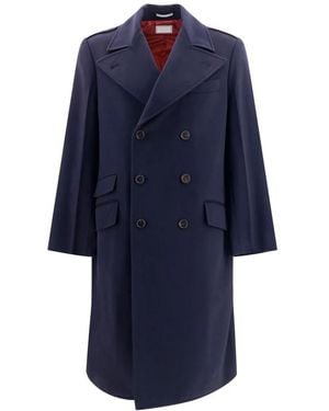 Brunello Cucinelli Double-Breasted Coats - Azul