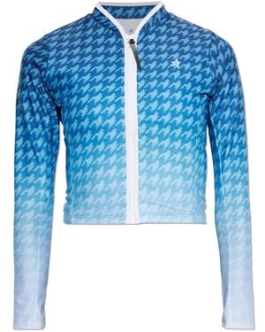 Perfect Moment Badmode ,Blauw ,Zwemtop Met Lange Mouwen