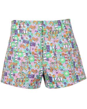 Chiara Ferragni Short Shorts - Blue