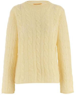 Guest In Residence Round-Neck Knitwear - Giallo
