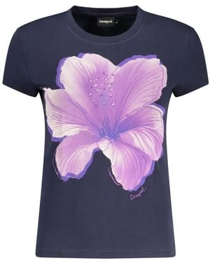 Desigual Tops ,Blauw ,Katoen Yokohama T-Shirt