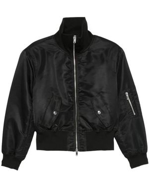 Frankie Shop Jassen ,Zwart ,Storm Cropped Bomberjack