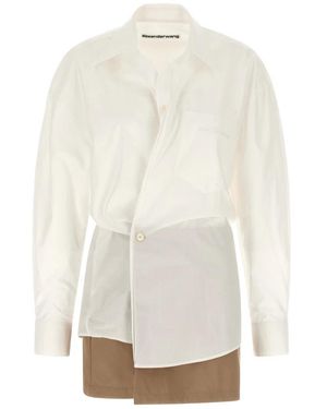 Alexander Wang Pre-Styled Mini Wrap Jurk - Wit