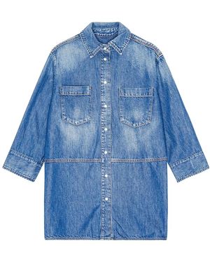 Ganni Denim Jackets - Blue