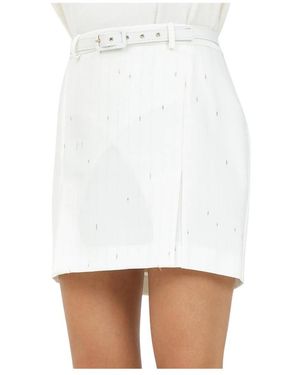 SIMONA CORSELLINI Short Skirts - White