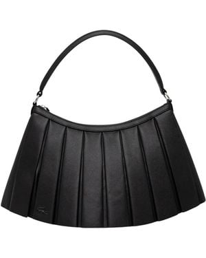 Lacoste Große Lenglen Ledertasche - Schwarz