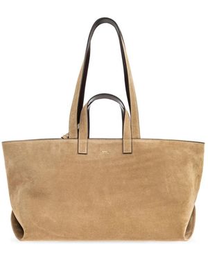 A.P.C. Tassen ,Katoen Le Drummer Shopper Bag - Naturel