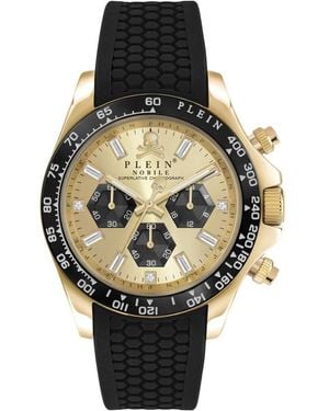Philipp Plein Accessoires ,Zwart ,Nobile Chronograaf - Metallic