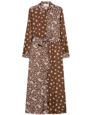 Pennyblack Kleedjes ,Bruin ,Polyester Pbbfiesta Shirt Dress