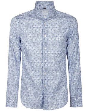 Fedeli Casual Shirts - Blauw