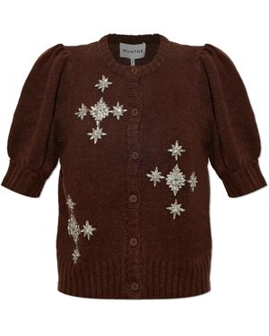 Munthe Truien & Vesten ,Bruin ,Wol Cardigan Vocca