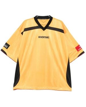 Martine Rose Bedrukte Voetbal Top - Geel