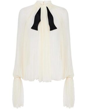 Elisabetta Franchi Overhemden ,Satijn Blouse - Wit