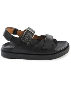 Tommy Hilfiger Flat Sandals - Black