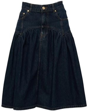 Ganni Denim Skirts - Blue