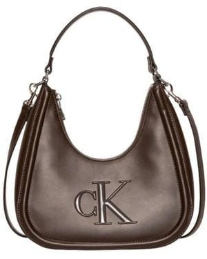 Calvin Klein Shoulder Bags - Marrone