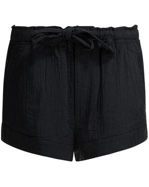 Isabel Marant Paperbag-Taille Shorts - Schwarz
