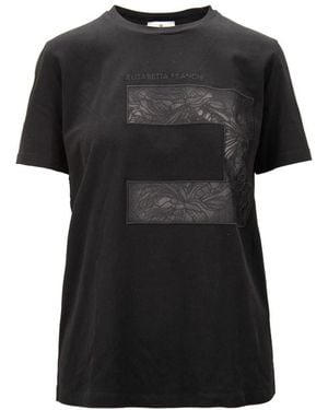 Elisabetta Franchi T-Shirts - Black
