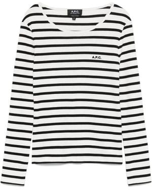 A.P.C. Long Sleeve Tops - Bianco