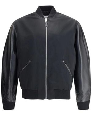 Givenchy Satin Leder Bomberjacke - Blau