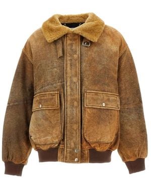 Halfboy Bomber Jackets - Marron