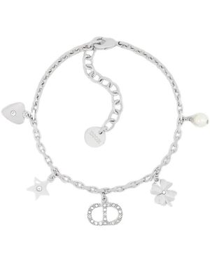 Dior Silbernes Armband Im Palla-Stil - Weiß