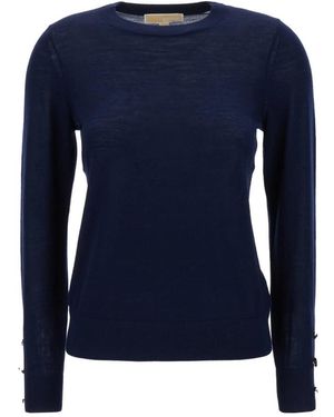 Michael Kors Merino langarm pullover - Blau
